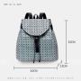 Backpack imafi bag women's 2021 new Japanese Lingge city simple fashion lattice women's backpack solid color leisure sports back