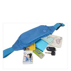 Wholesale Travel Waist Money Belt Bag Outdoor Sports Waist Fanny Pack Custom Logo Bum Bag with Earphone Hole