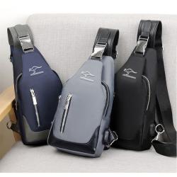 Gelory Wholesale Outdoor Sport Messager Bags Canvas Cross Chest Bags Men Portable Shoulder Crossbody Bag