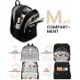 LOVEVOOK Girls Teenager School Bag Waterproof Casual Anti-Theft Daypack college office bag travel laptop backpack with USB Damen