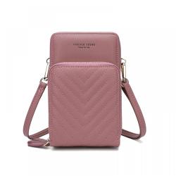 Fashion Messenger Wallet Purse Mini PU Leather Blocking Crossbody Smell Cell Shoulder Phone Bag For Women
