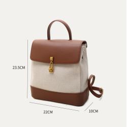 Wholesale Women Handbag Pu Leather Travel Backpacks Women's Designer Luxury Fashion Cotton Shoulder Bag Cross Body Bag Backpack