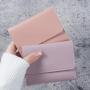 Simple short women's wallet student ticket holder multifunctional card bag tri-fold ultra-thin section glossy wallet purse