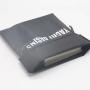 Custom White Logo 210 D Polyester Drawstring Clothes Storage Bag Shopping Bag Promotion Polyester Fiber Gift Shoe Dust Pouch