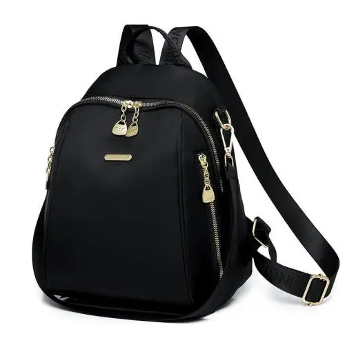 ZX054 Unisex Black School Bags Waterproof College Trade Student Backpack Shoulder Knapsack Laptop Travel Backpacks School Bags