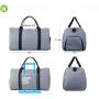 Fashion Men Grey Travel Duffel Bag New Design Custom Printed Travel Sports Duffel Gym Bag