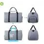 Fashion Men Grey Travel Duffel Bag New Design Custom Printed Travel Sports Duffel Gym Bag