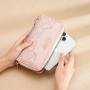 KBW700 Women Girls Long Wallet Fashion Girl Buckle Cross Wallet Horizontal Square Card Holder Handbag Coin Purse Zero Wallet