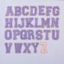 Wholesale Multiple Colors Embroidered DIY Sticker Make Up Bag 2.5 inch Varsity Letters Chenille Patch Adhesive
