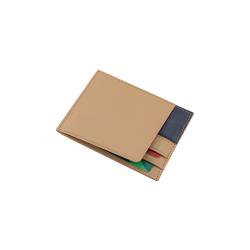 Custom logo leather card holder wallet rfid blocking leather ultra slim credit card holder
