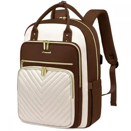 LOVEVOOK 15.6 Inch Laptop Backpack for Women Large Capacity Work Back pack Purse Waterproof Travel Day Pack for Teacher Nurse