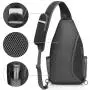 KBW501 Free Sling Bag RFID Blocking Sling Backpack Crossbody Bag Daypack for Hiking Travel Outdoor Sports Men Bag