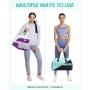 LOVEVOOK Sucipi 45L large sports Duffel Bags with Shoes Compartment for women men Fitness Swimming Yoga Travel luggage bags