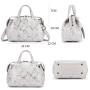 Realer 2023 High Quality Genuine Cowhide Leather Handbags for Women Fashion Classic Snakeskin Handbag Ladies Shoulder Hand Bags