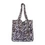 Winter personality large capacity popular new women's shoulder bag fashion leisure tote bag simple retro leopard velvet handbag