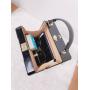 Custom Acrylic resin square box Fashionable Spliced Beauty Face Women clutch Bag Cartoon Personality Design Unique Handbag