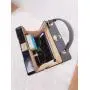 Custom Acrylic resin square box Fashionable Spliced Beauty Face Women clutch Bag Cartoon Personality Design Unique Handbag