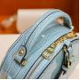2024 Custom Logo Mirror Crocodile Vegan Leather Handbag For Women Round Purse