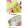 ZF318 New Cosmetic Bag Ladies Fashion Portable Travel Wash Handbag Waterproof Makeup Storage Bag color clash