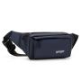 Portable Travel Large Capacity Fanny Pack Custom Print Logo PU Leather Phone Waist Bag Chest Bag Single Shoulder Bag