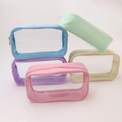 Keymay RTS Durable Portable Large Capacity Makeup Travel Bag Clear Pouch Transparent Pvc Cosmetic Bag Waterproof Toiletry Bag