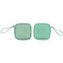 HR386 Modern Minimalist Earphone Storage Bag PU Leather Data Cable Travel Charger Storage Box Portable Jewelry Organizing Bag