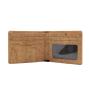 Bifold Cork Fabric Wallet Slim Vegan Cork Credit Card Wallet Mens