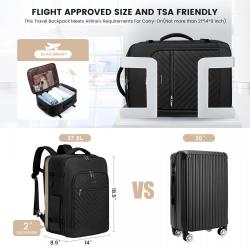 LOVEVOOK Waterproof High Quality TSA-Approved with Transparent Toiletry Pouch Travel Bags Laptop Backpack With USB unisex