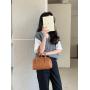 New design Pure color Retro phone bag small crossbody women Stylish sturdy South Korean style sling bag shoulder mini bag