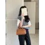 New design Pure color Retro phone bag small crossbody women Stylish sturdy South Korean style sling bag shoulder mini bag