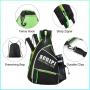 Adjustable Pickleball Sling Bag for Pickleball Paddle with Fence Hook Water Bottle Holder Pickleball Bag Backpack for Men Women