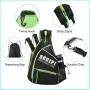 Adjustable Pickleball Sling Bag for Pickleball Paddle with Fence Hook Water Bottle Holder Pickleball Bag Backpack for Men Women