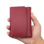2024 Manufacturer Customized Genuine Leather Plain Ladies Zipper Wallet Blocking Credit Card Rfid