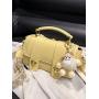 Custom Tote Bag Plush Pendant PU Portable Decorative Zipper Single Shoulder Chain Niche Design Plus Logo