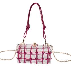 ZR525 New Design Acrylic Clear Luxury Clutch Bag Small Designer Handbag Famous Brand Women Hand Bags Party Ladies Shoulder Bag