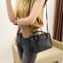 Women's tote bag ladies handbag 2024 new V pattern embossed handbags small shoulder bag casual mobile phone bag