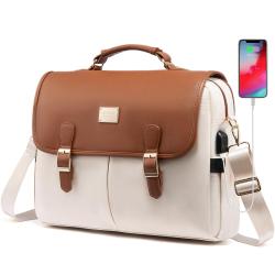 Lovevook High Quality waterproof laptop PU briefcase ladies Shoulder bas large Office Business Work Tote bag women messenger Bag