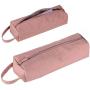 Gelory Custom Logo Oval Design Oxford Pen Bag School Student Portable Multifunctional Pencil Case Pouch