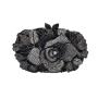 Custom design  2024 black Flower hollow diamond evening banquet crystal bag women's handbag Clutch Purse