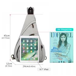 Sucipi 2022 OEM Custom Logo Women Canvas Crossbody Daypack Shoulder Chest Bags for Urban Outdoor Travel Hiking Sling Bag Men