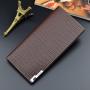 ZWY280 Men Simple Crocodile Print Long Wallet PU Waterproof Daily Lightweight Money Clip Business Multi-card Clutch Card Case