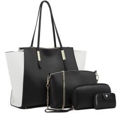 CCF96 New Fashion Messenger Shoulder Purse Bag Sets 4 Pieces Hand Bag Ladies Tote Bags Luxury Purses and Handbags for Women