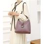 2024 Retro Women's Handbag New Fashion Single Shoulder Crossbody Bag  European-American Style  Large Ladies Bag With Round Ring
