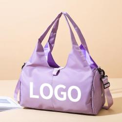 Custom Logo Fitness Nylon Yoga Gym Fitness Bags Waterproof Training Travel Yoga Mat Bag with Shoes Compartment