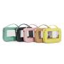 HR170 Women Transparent PVC Makeup Box Solid Color Convenient Makeup Bag Waterproof Household Item Travel Wash Storage Bag