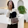 Fashion Luxury Female Diamond lattice Customs Handbag  2024 New Fashion Messenger Bag Embroidered Wire Small Square Bag