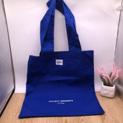 Blue Cotton Favor Bag For Shopping