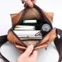 ZR534 Men Bag New Leather Briefcase Handbag backpack Single Shoulder Crossbody Bag PU Business Youth Vertical Boy Shoulder Bag