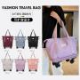 Custom designer Waterproof women foldable duffle bag Weekender Expandable sports Gym Travel Fitness Bag with wheels