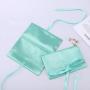 Luxury Double-Deck Satin Envelope Jewelry Pouch With Bow Envelope Silk Satin Gift Jewelry Packaging Dudt Bag